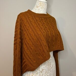 Fashion Nova Cropped Knitted Sweater